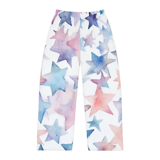 Watercolor Stars | Pajama Pant | Trans