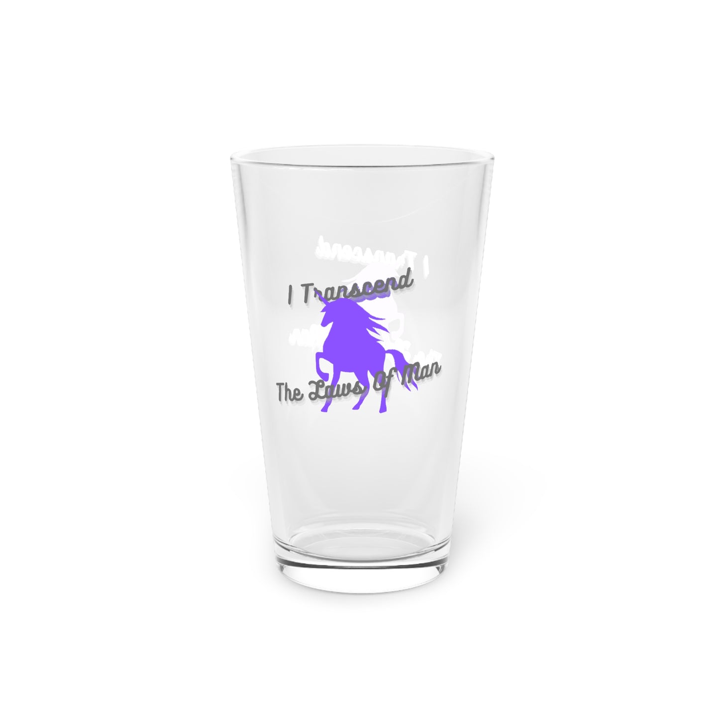 Transcendence Unicorn | 16 oz. Pint Glass | Ace