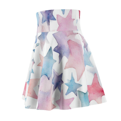 Watercolor Stars | Skater Skirt | Trans