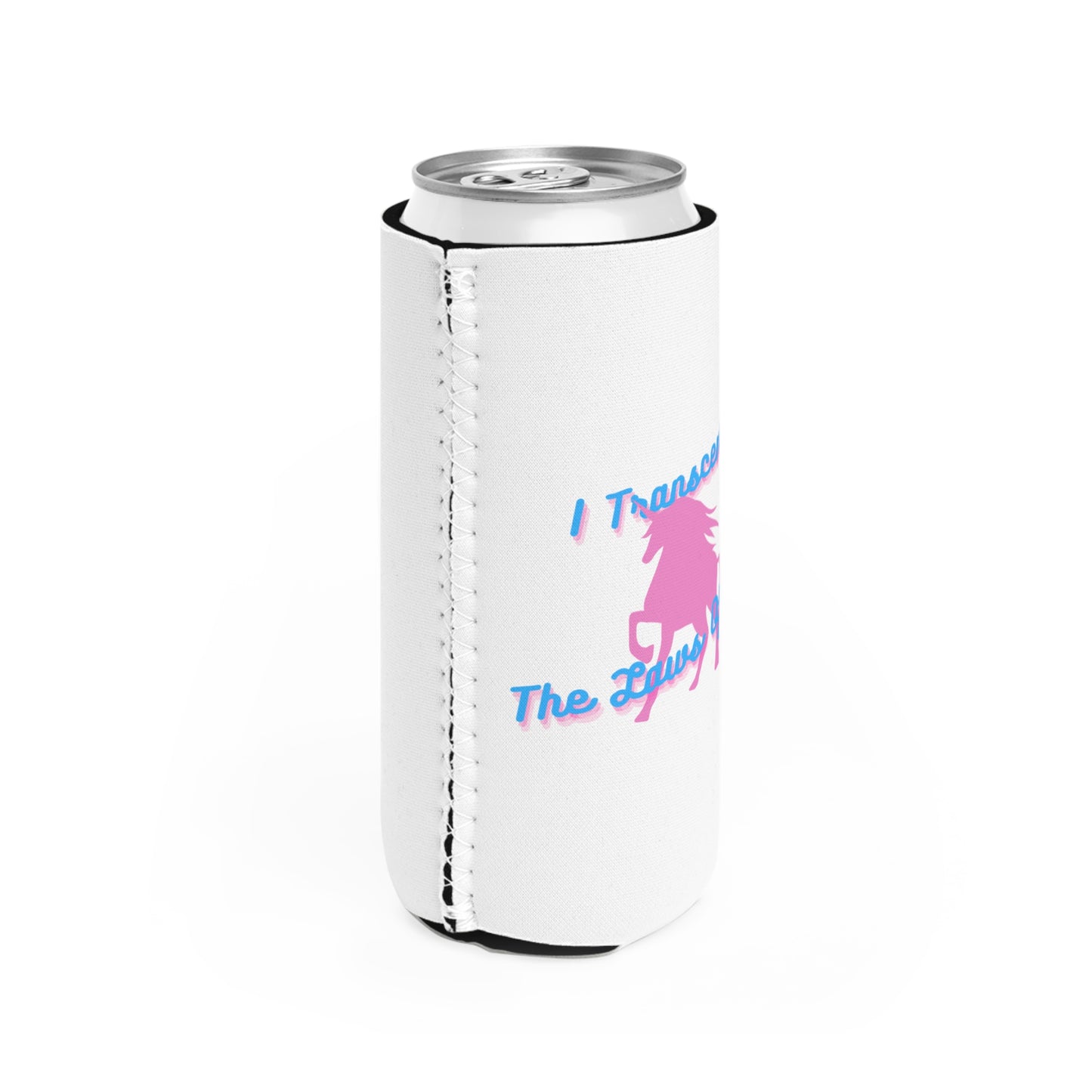 Transcendence Unicorn | Slim Can Coozie | Trans