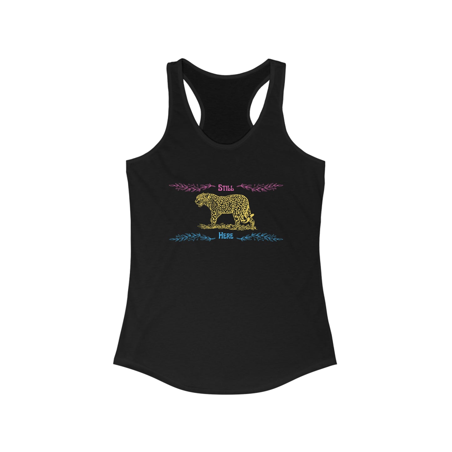 Still Here Jaguar | Racerback Tank | Pan