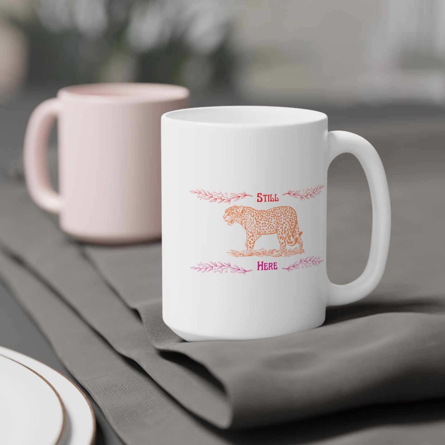 Still Here Jaguar | Latte Mug | Lesbian