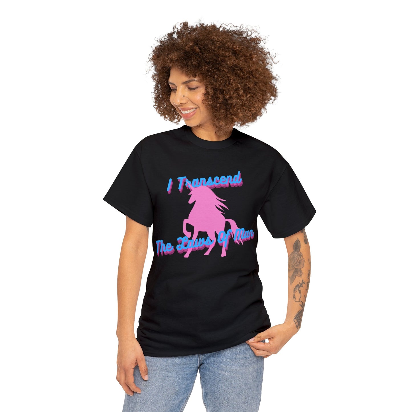 Transcendence Unicorn | Heavy Cotton Tee | Trans