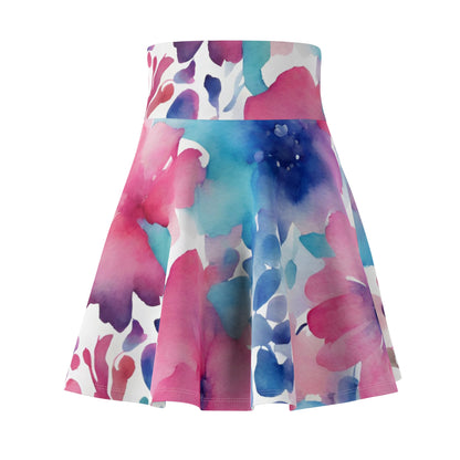 Watercolor Flowers | Skater Skirt | Trans