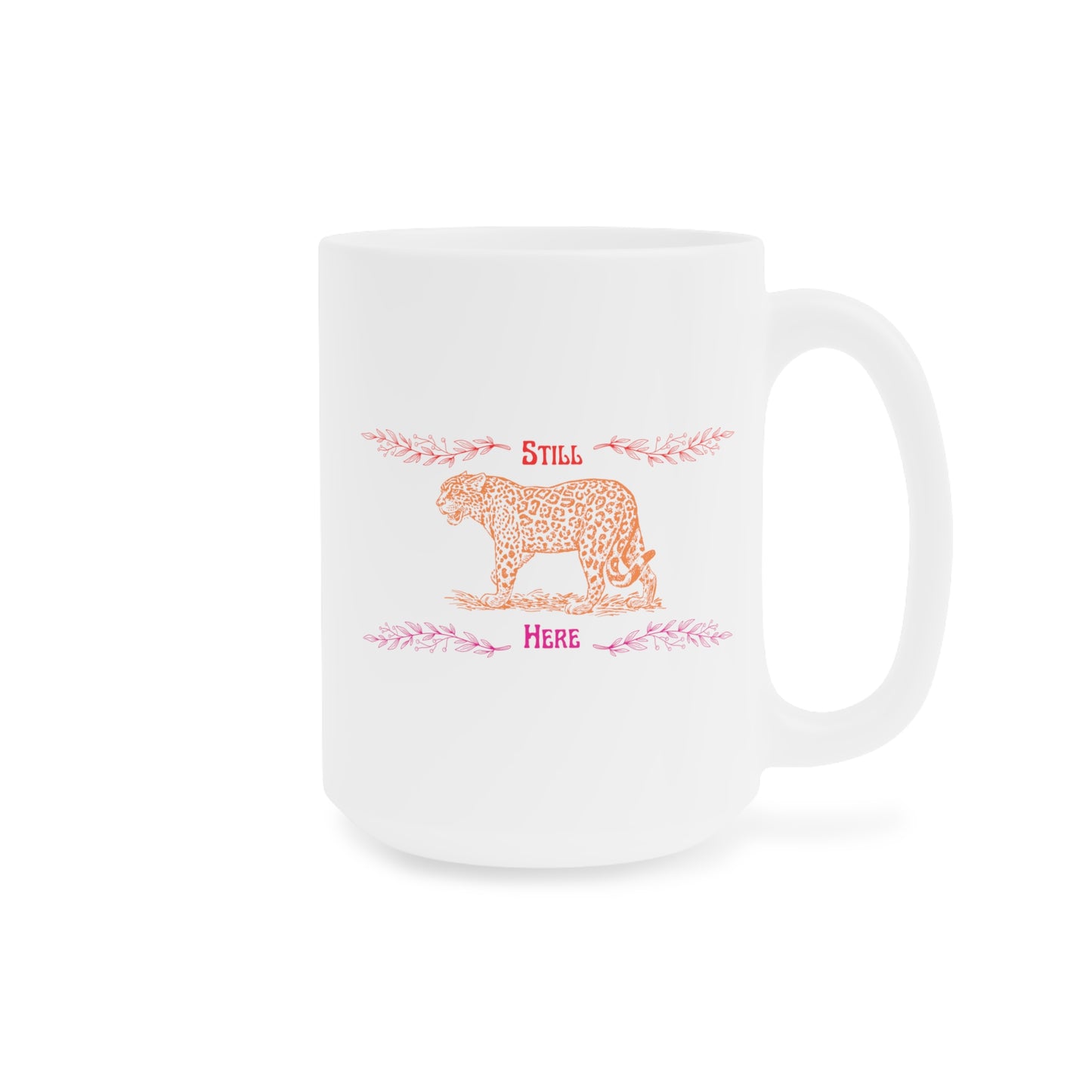 Still Here Jaguar | Latte Mug | Lesbian