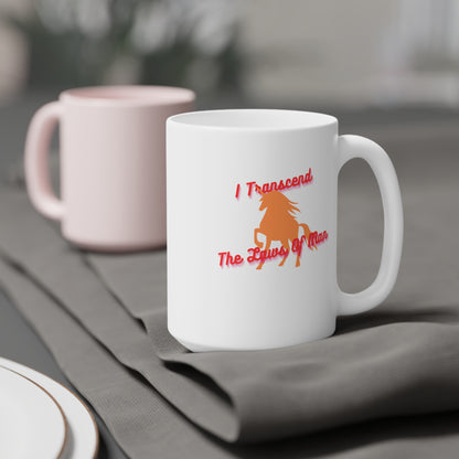 Transcendence Unicorn | Latte Mug | Lesbian