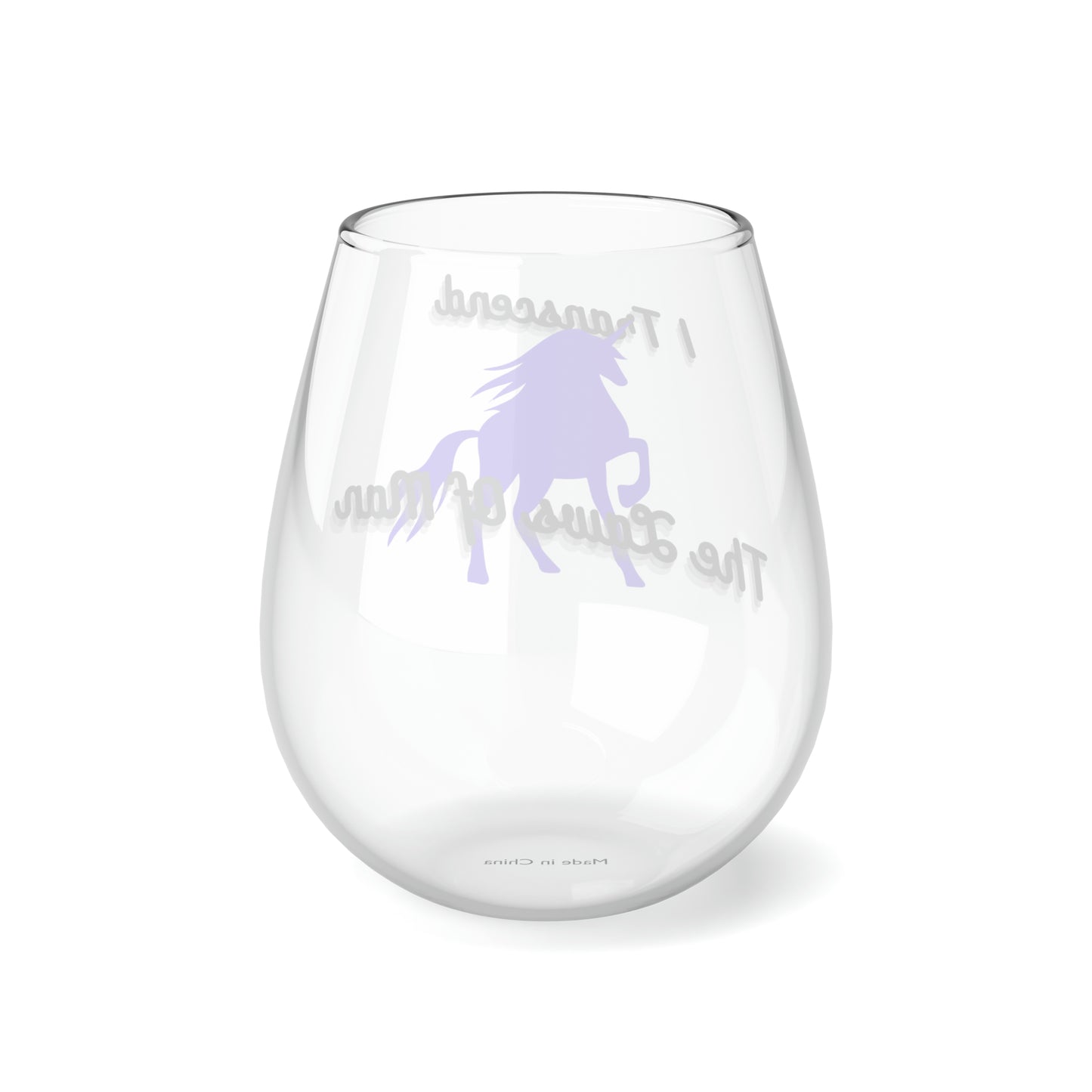 Transcendence Unicorn | 11.75 oz Stemless Wine Glass | Ace