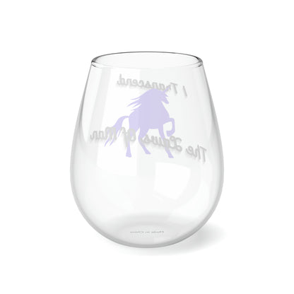 Transcendence Unicorn | 11.75 oz Stemless Wine Glass | Ace