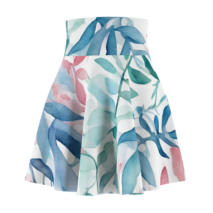 Watercolor Vines | Skater Skirt | Trans