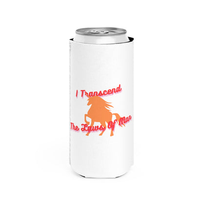 Transcendence Unicorn | Slim Can Coozie | Lesbian