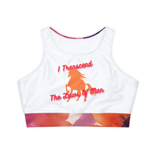 Transcendence Unicorn | Sport Bra | Lesbian