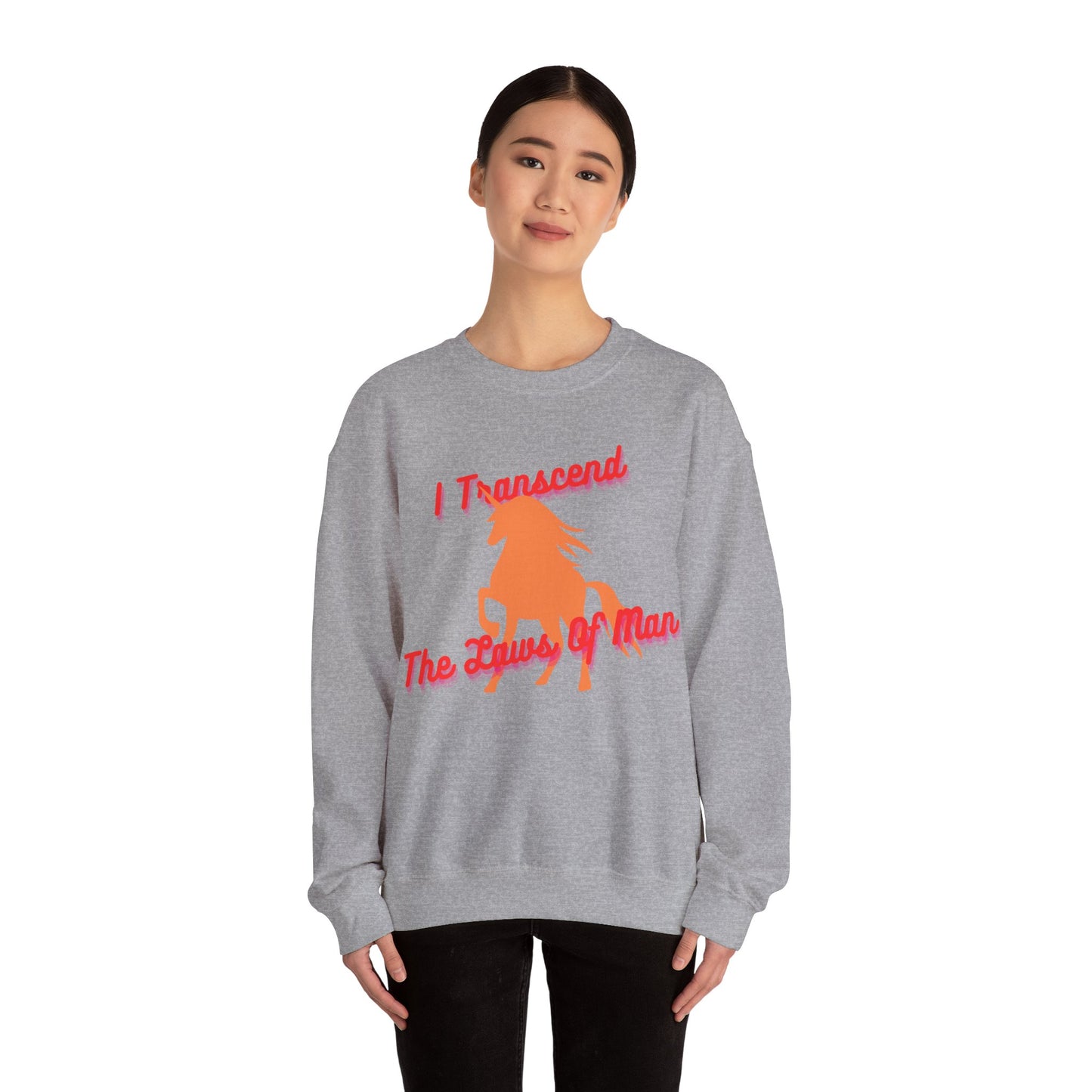 Transcendence Unicorn | Cotton Sweatshirt | Lesbian