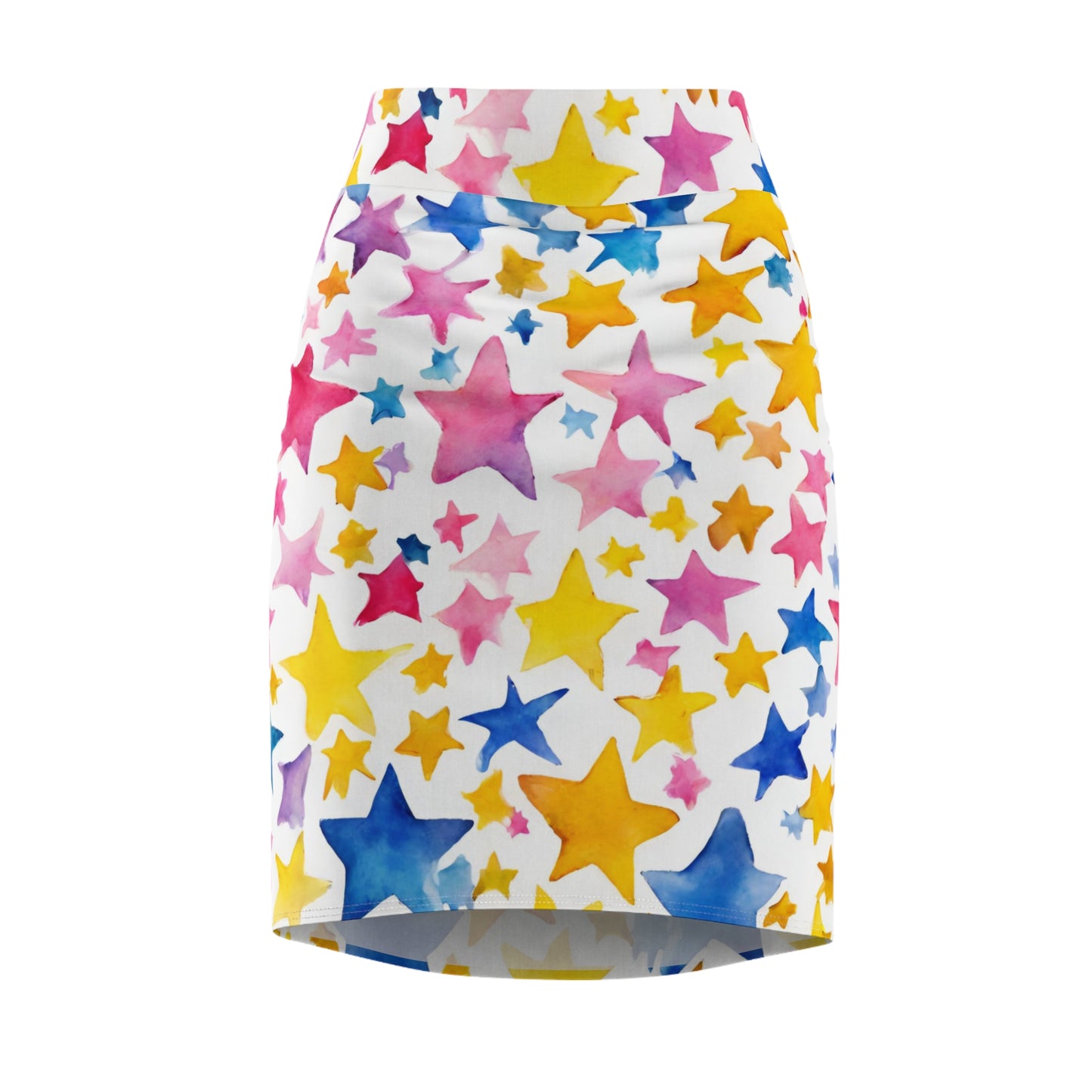 Watercolor Stars| Pencil Skirt | Pan