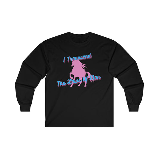 Transcendence Unicorn | Heavy Cotton Long-Sleeve Tee | Trans