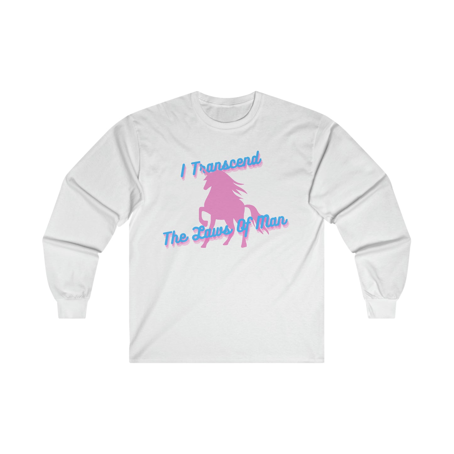 Transcendence Unicorn | Heavy Cotton Long-Sleeve Tee | Trans