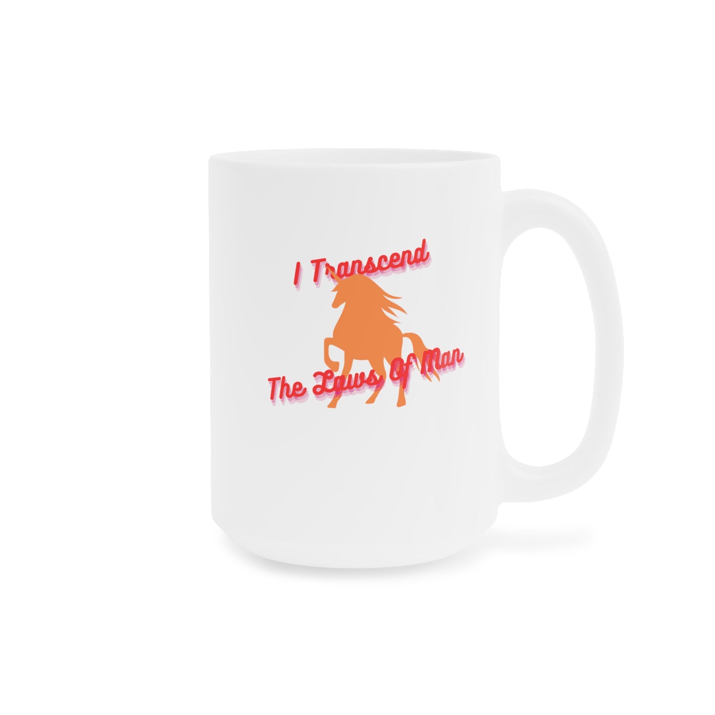 Transcendence Unicorn | Latte Mug | Lesbian