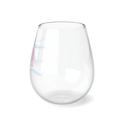 Still Here Jaguar | 11.75 oz Stemless Wine Glass | Trans