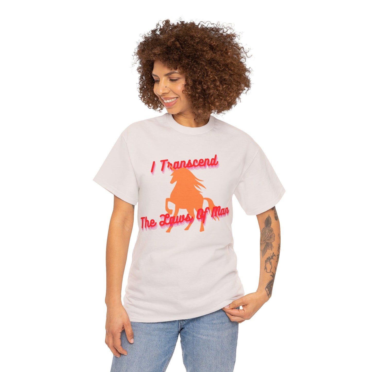 Transcendence Unicorn | Heavy Cotton Tee | Lesbian