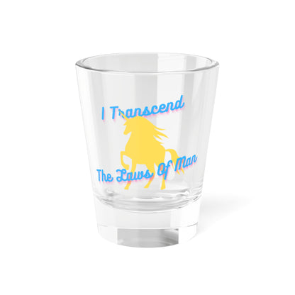 Transcendence Unicorn | 1.5 oz Shot Glass | Pan