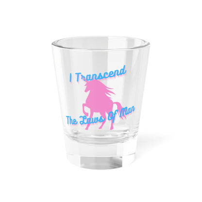 Transcendence Unicorn | 1.5 oz Shot Glass | Trans