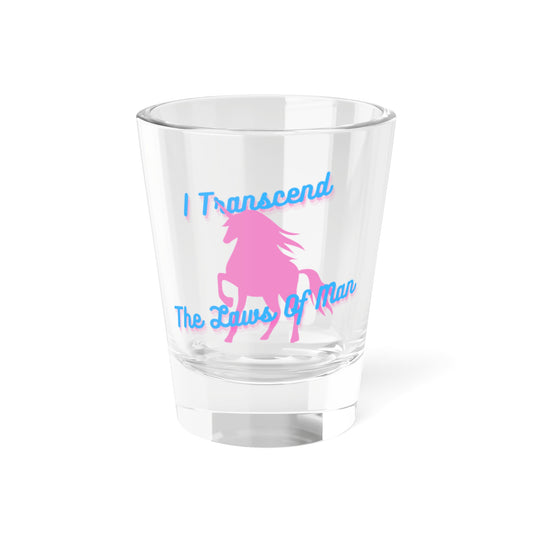 Transcendence Unicorn | 1.5 oz Shot Glass | Trans