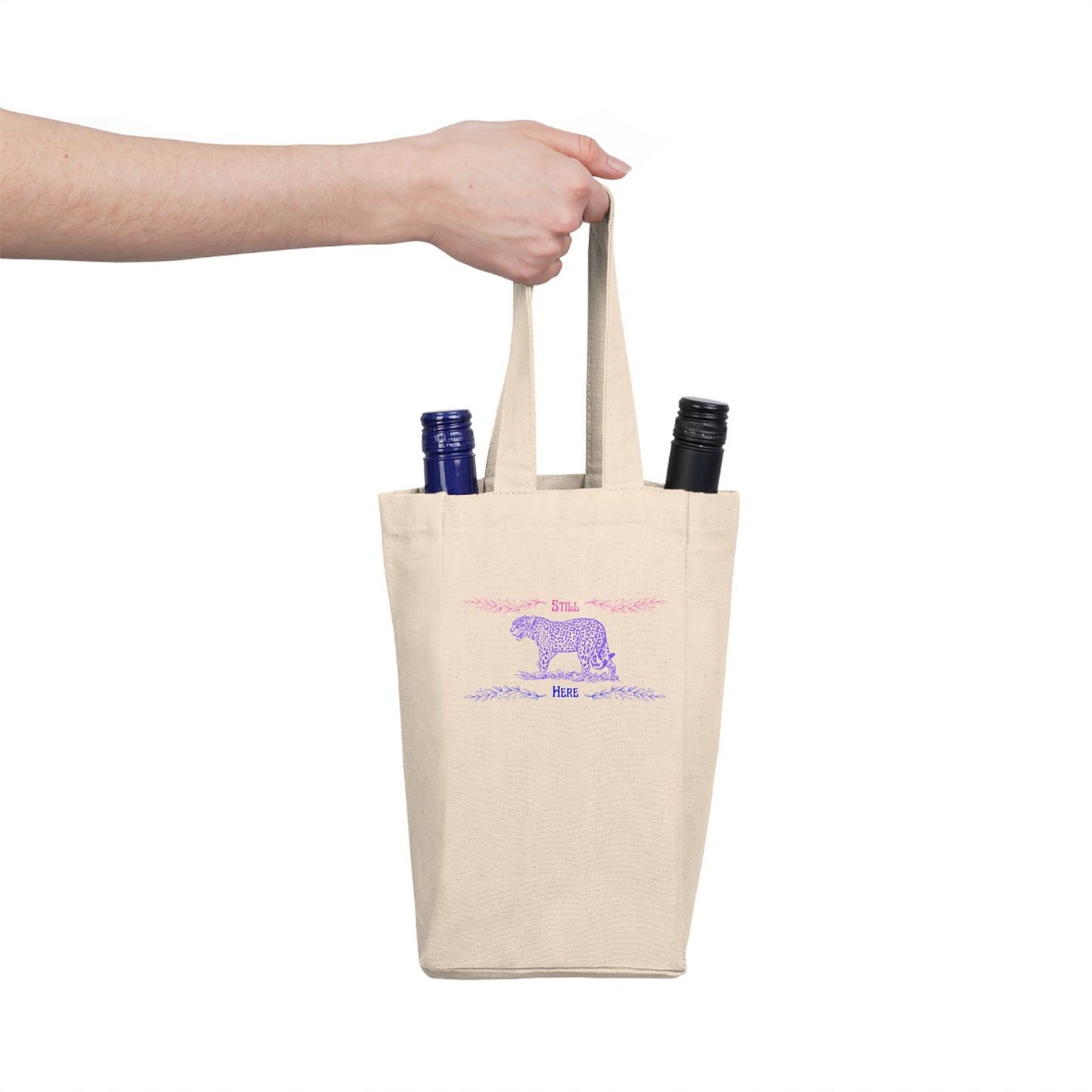 Still Here Jaguar | Double Wine Tote | Bi