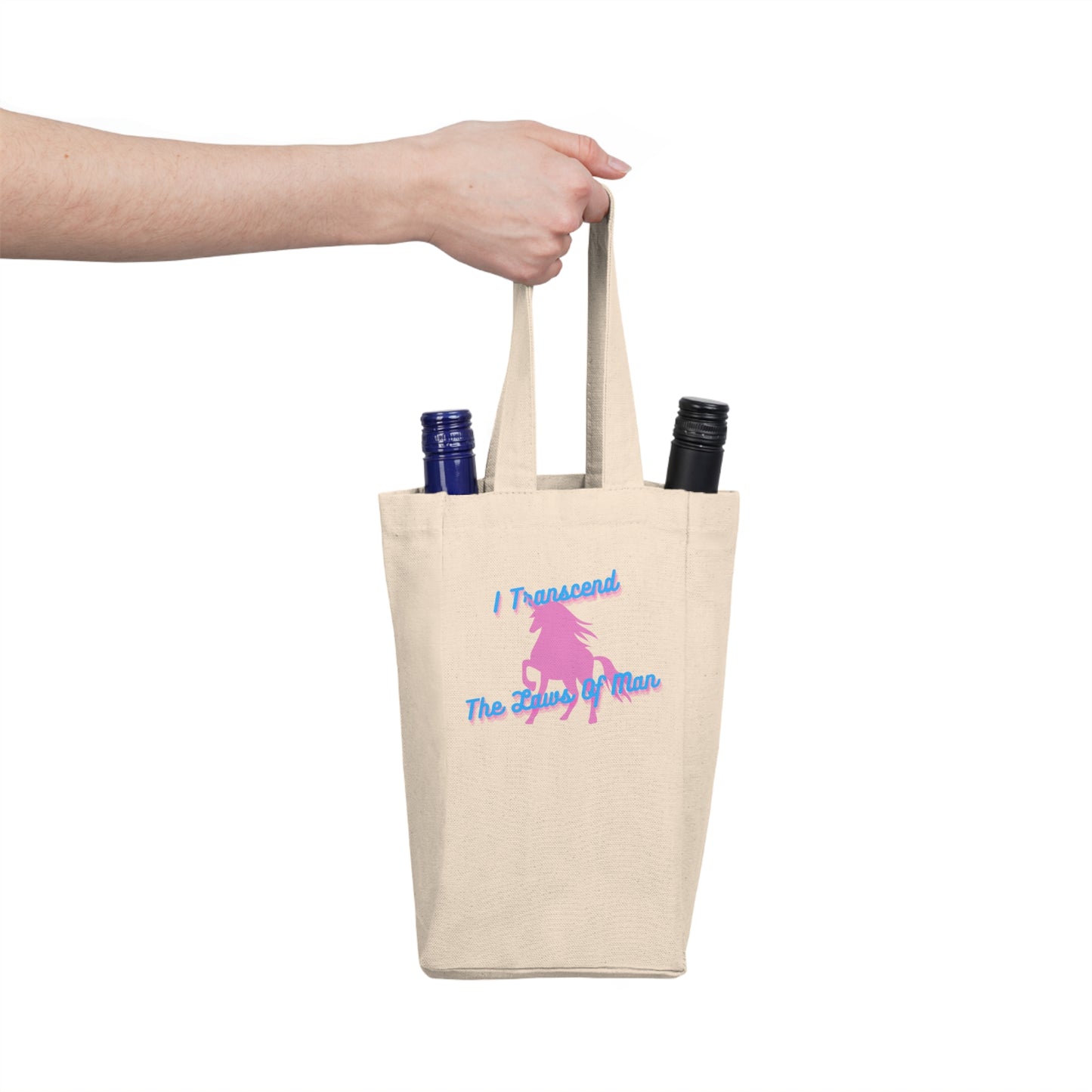 Transcendence Unicorn | Double Wine Tote | Trans