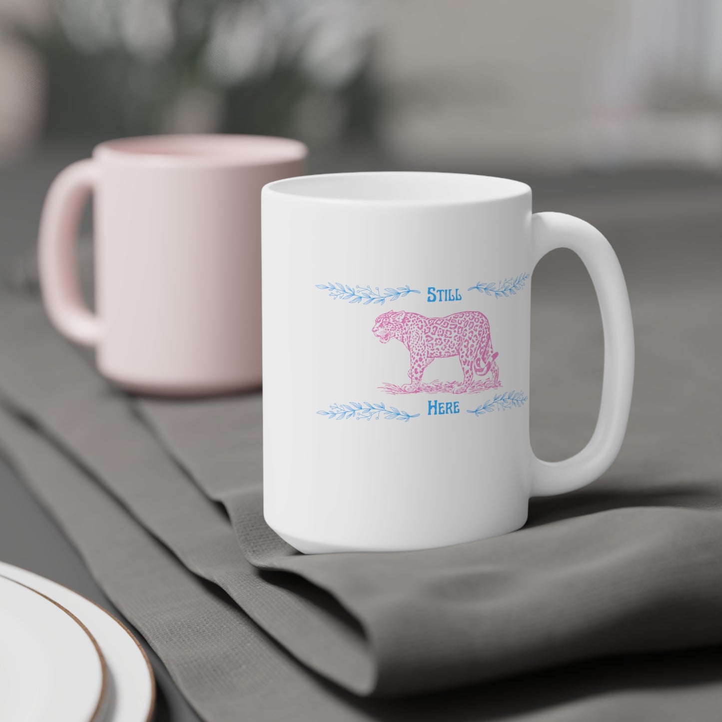 Still Here Jaguar | Latte Mug | Trans