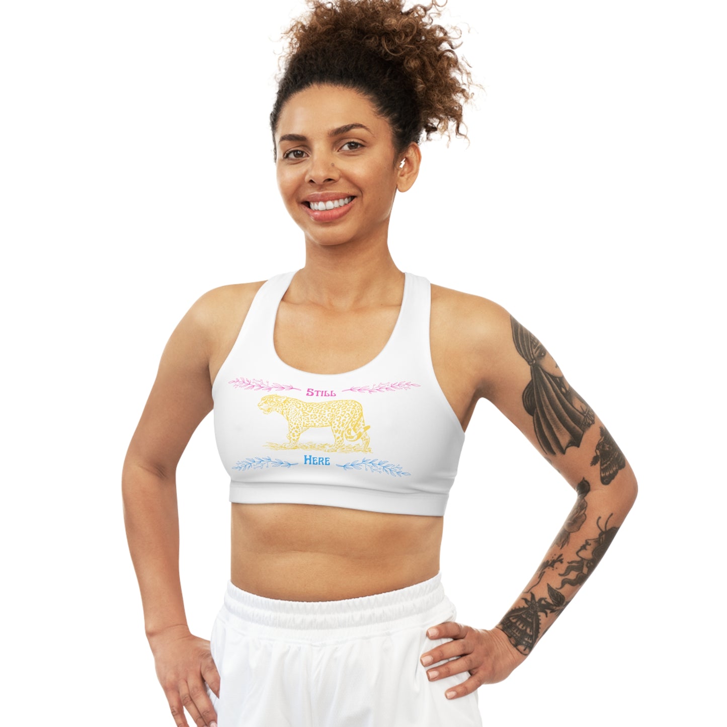 Still Here Jaguar | Reversible Sport Bra | Pan