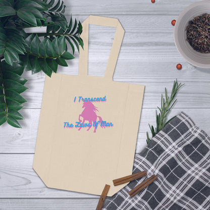 Transcendence Unicorn | Double Wine Tote | Trans