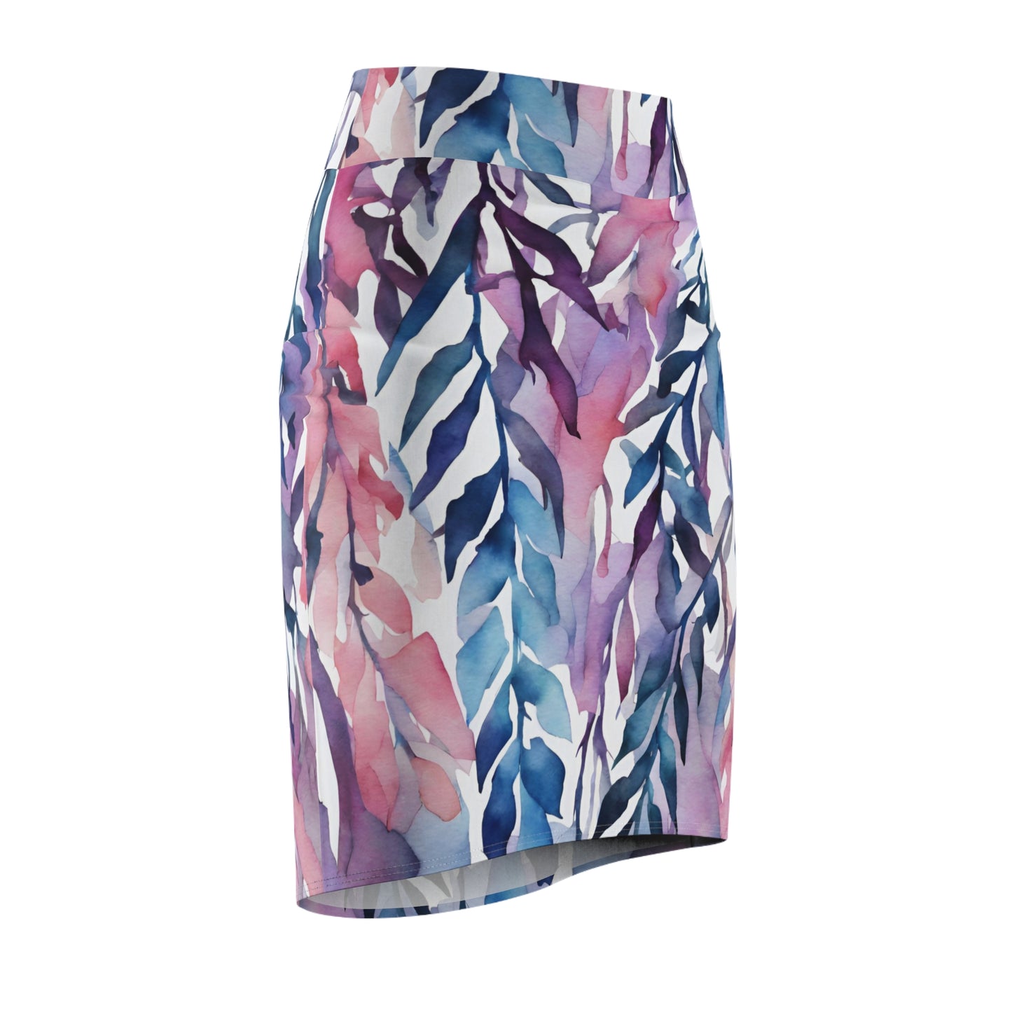 Watercolor Vines | Pencil Skirt | Bi