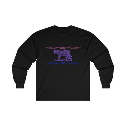 Still Here Jaguar | Heavy Cotton Long-Sleeve Tee | Bi