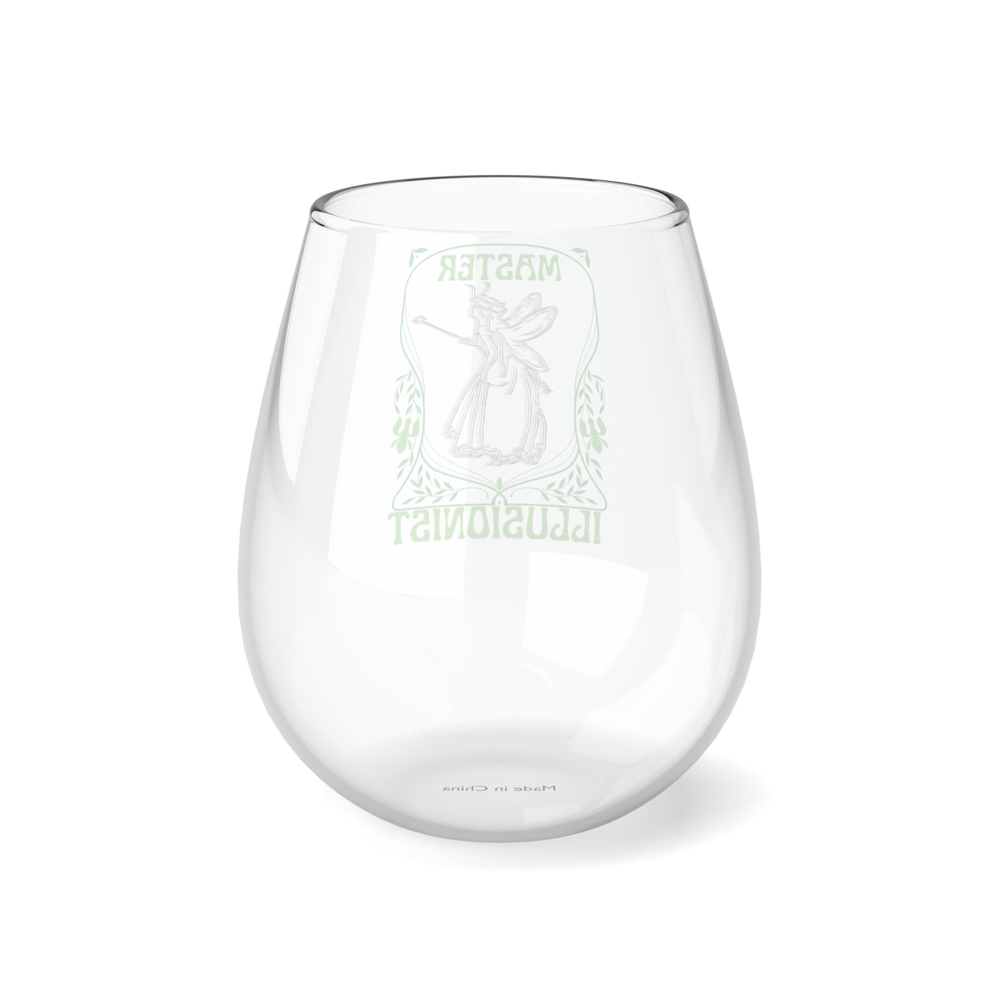 Master Illusionist Faerie | 11.75 oz Stemless Wine Glass | Aro