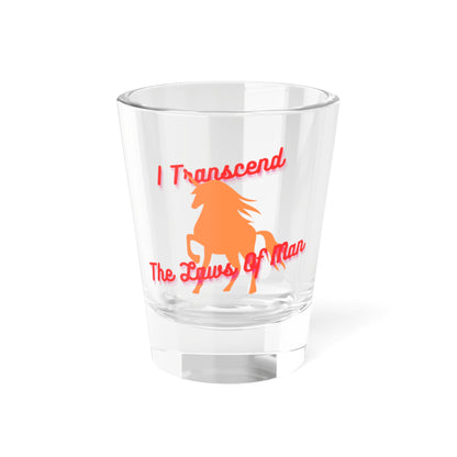 Transcendence Unicorn | 1.5 oz Shot Glass | Lesbian