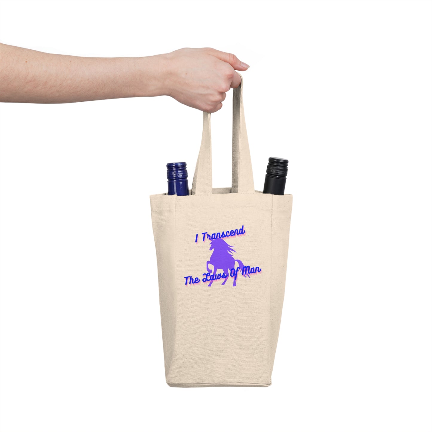 Transcendence Unicorn | Double Wine Tote | Bi