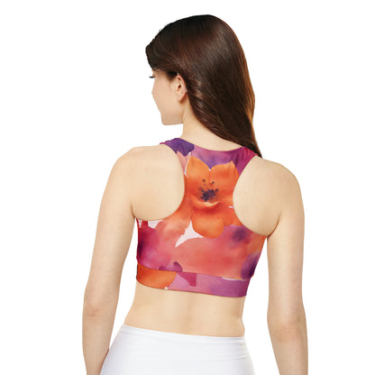 Watercolor Flowers | Sport Bra | Lesbian