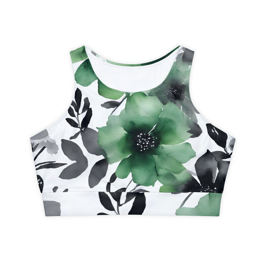 Watercolor Flowers | Sport Bra | Aro