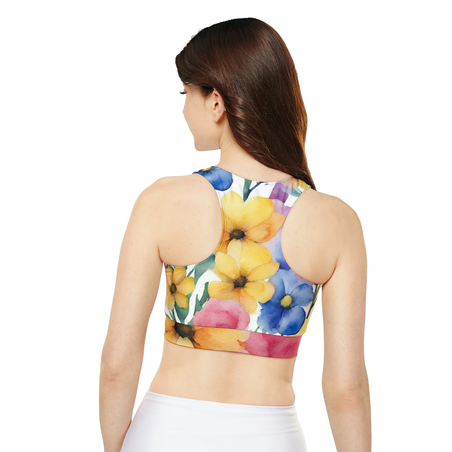 Watercolor Flowers | Sport Bra | Pan