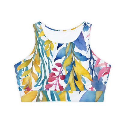 Watercolor Vines | Sport Bra | Pan