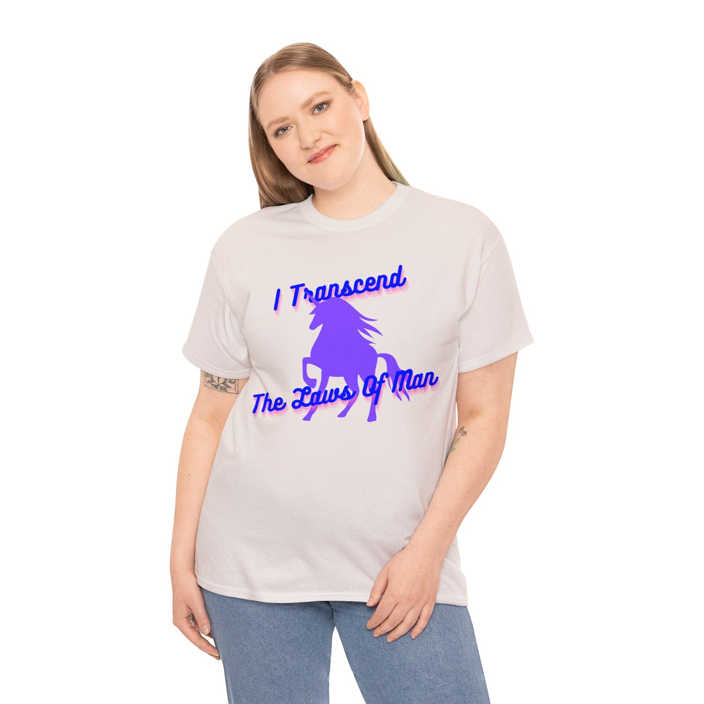 Transcendence Unicorn | Heavy Cotton Tee| Bi