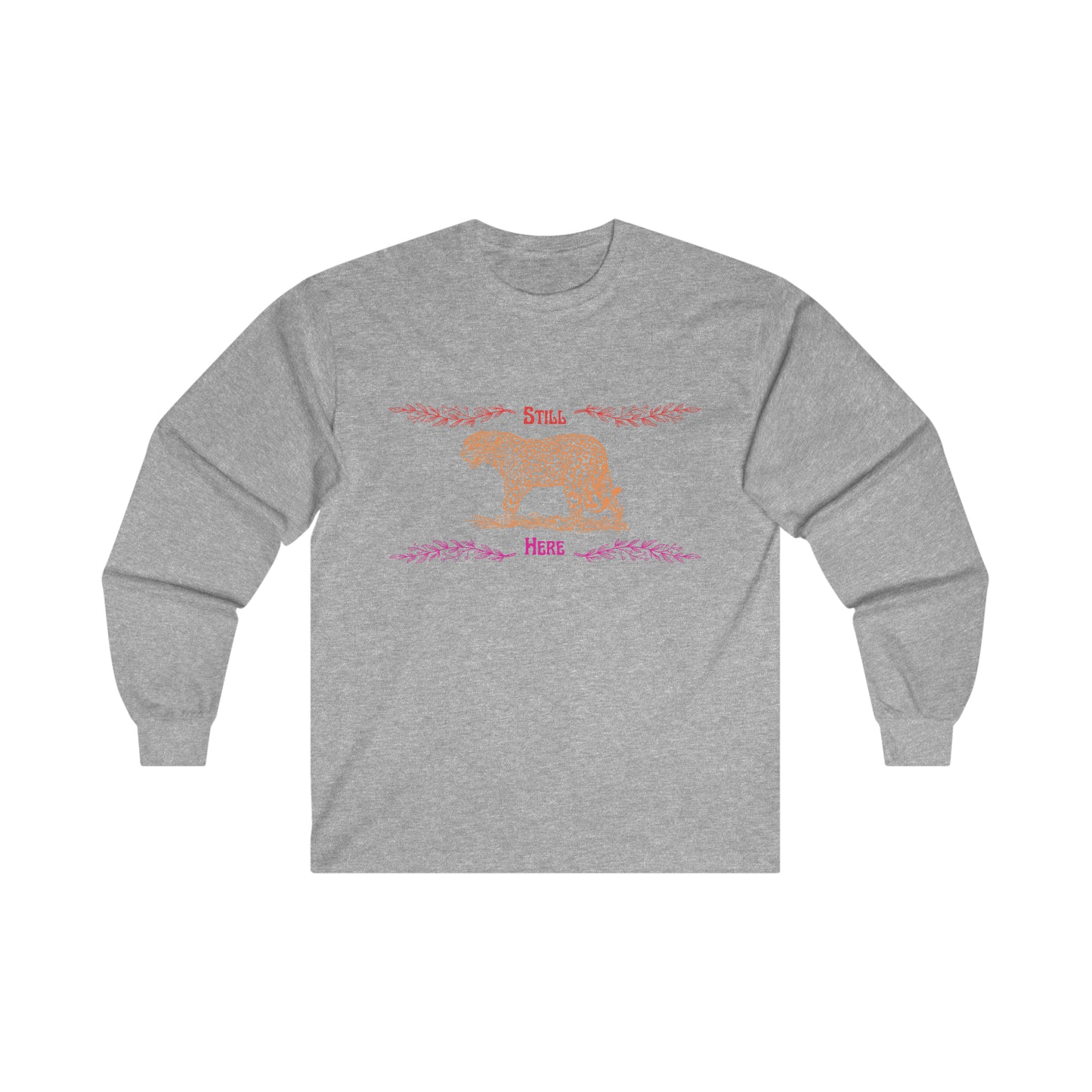 Still Here Jaguar | Heavy Cotton Long-Sleeve Tee | Lesbian