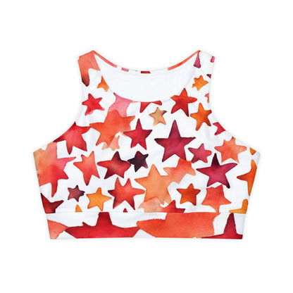 Watercolor Stars | Sport Bra | Lesbian