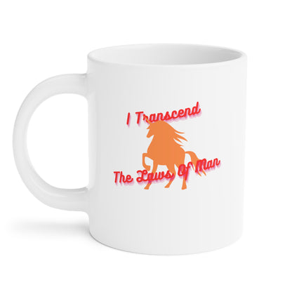 Transcendence Unicorn | Latte Mug | Lesbian