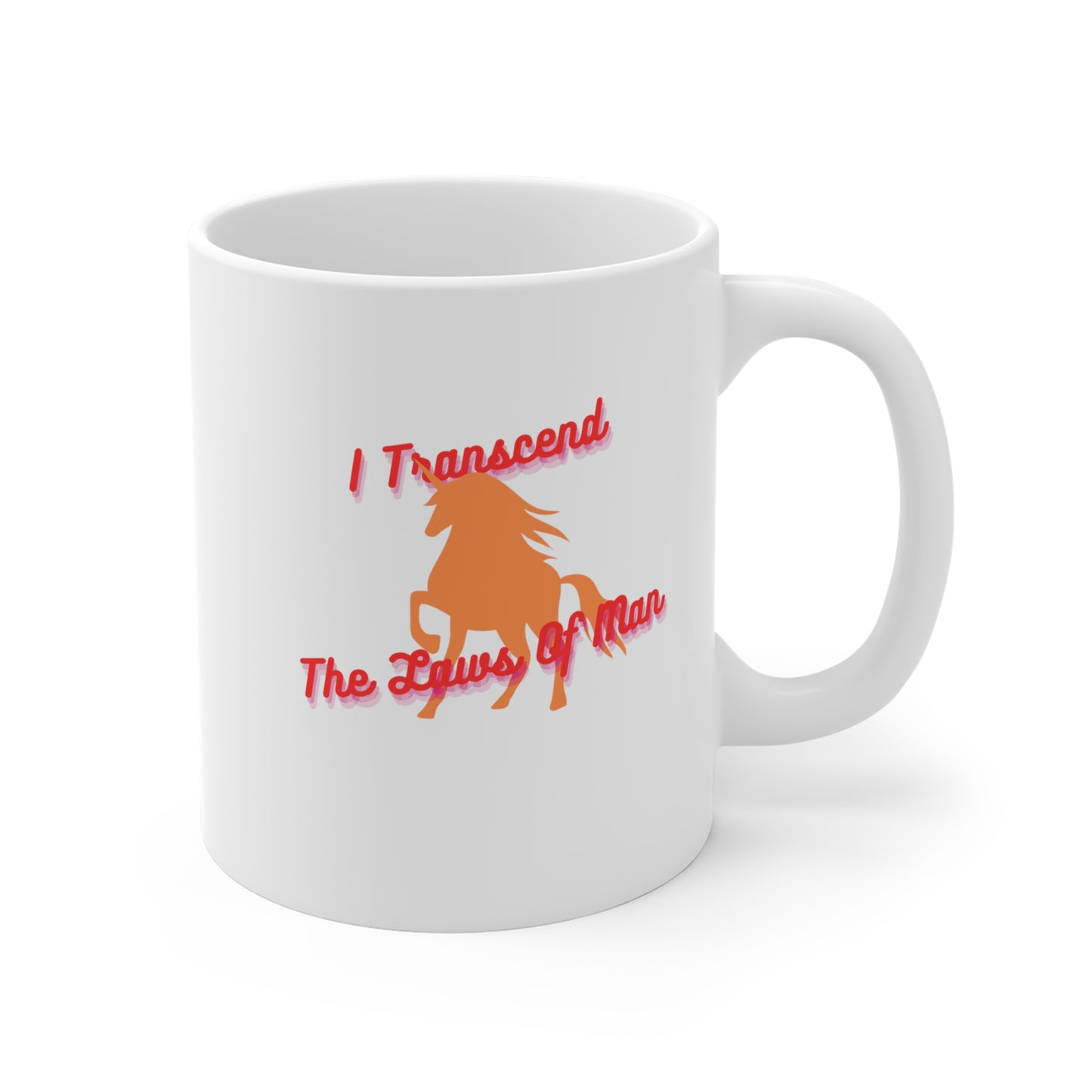 Transcendence Unicorn | Latte Mug | Lesbian