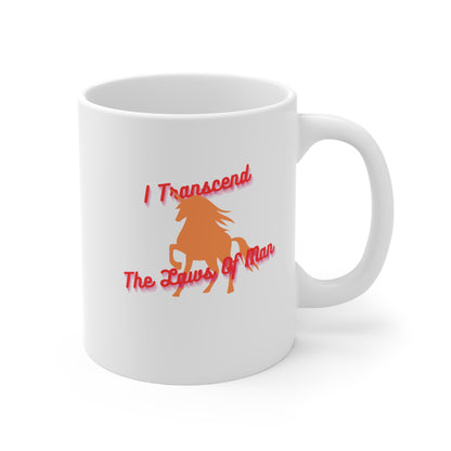 Transcendence Unicorn | Latte Mug | Lesbian