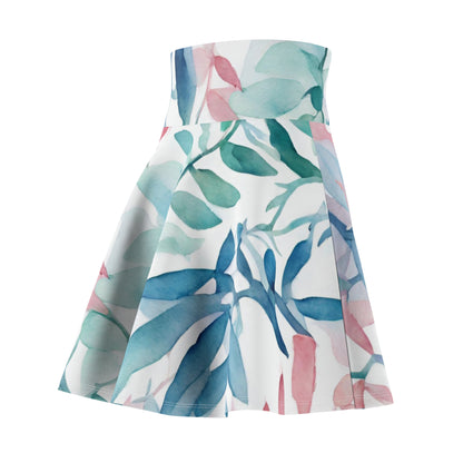 Watercolor Vines | Skater Skirt | Trans