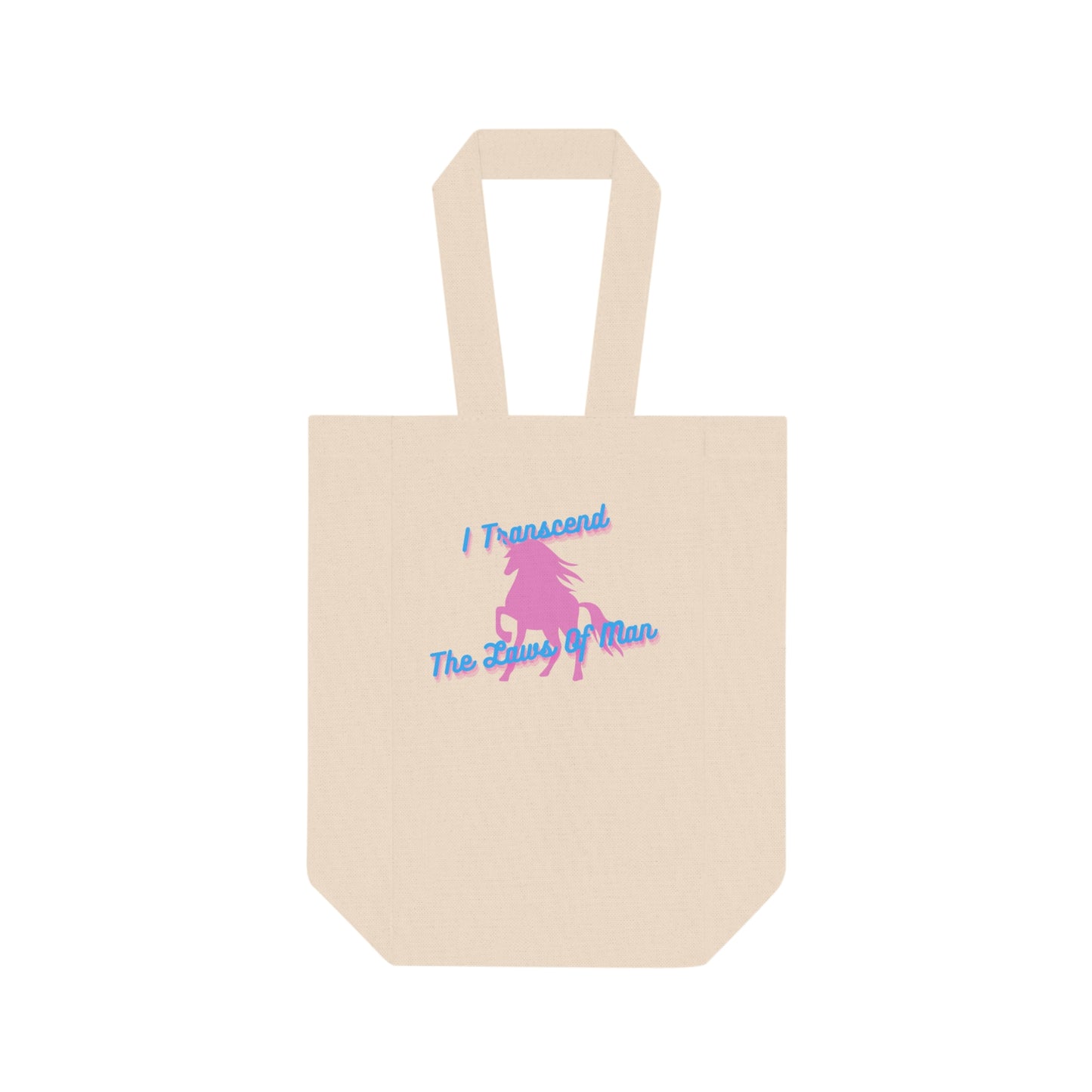 Transcendence Unicorn | Double Wine Tote | Trans