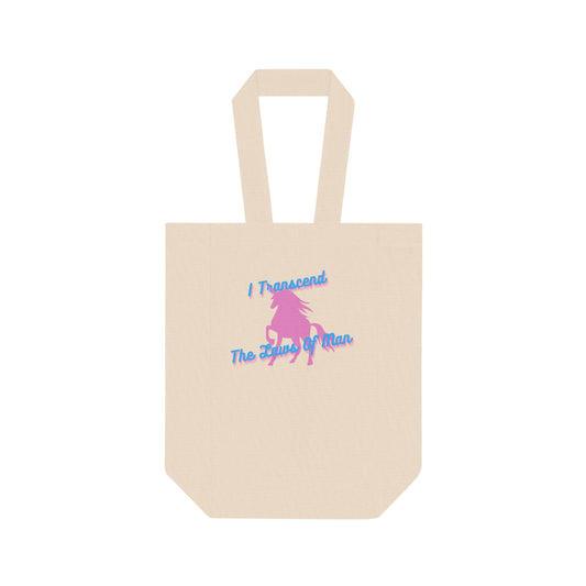 Transcendence Unicorn | Double Wine Tote | Trans