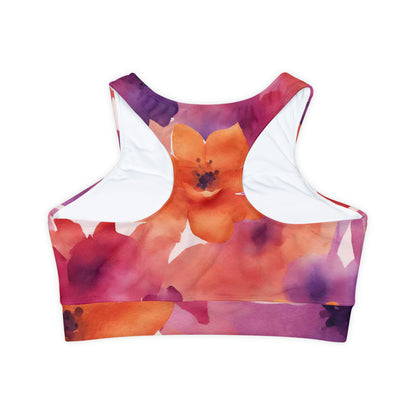 Watercolor Flowers | Sport Bra | Lesbian