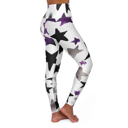 Watercolor Stars | High Waisted Yoga Leggings | Ace